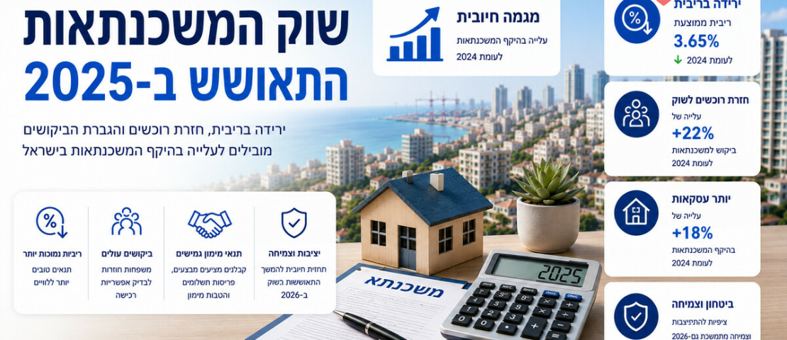 שוק המשכנתאות התאושש ב-2025,  הלוואות בלון נשארו גבוהות