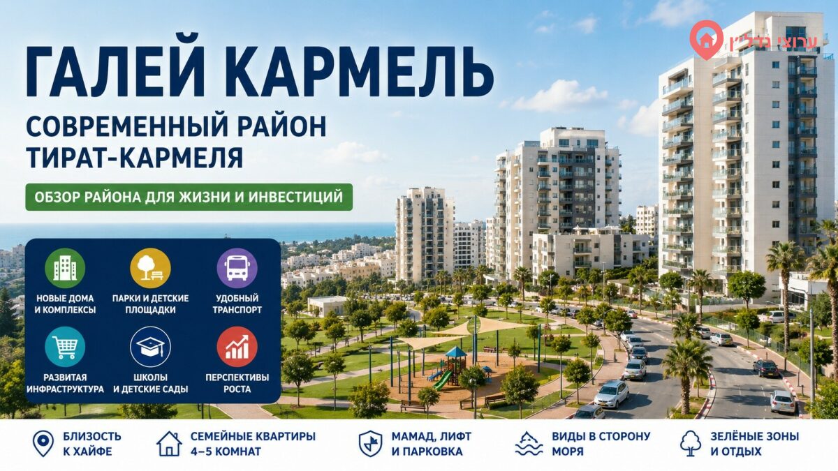 Галей Кармель (גלי כרמל) : современный район Тират-Кармеля