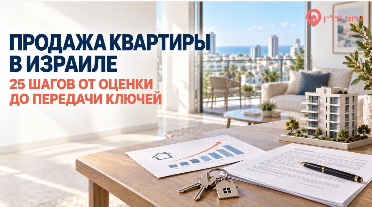 Продажа квартиры в Израиле — 25 шагов от оценки до передачи ключей