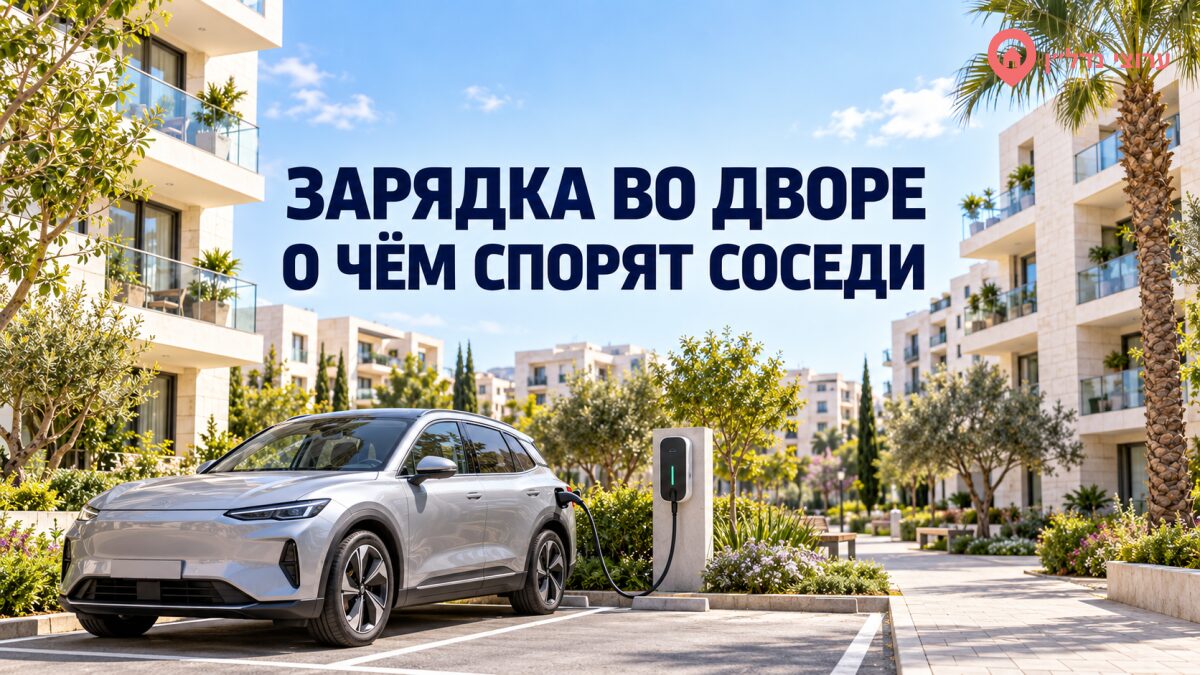 Зарядка для электромобиля во дворе: из-за чего спорят жильцы израильских домов