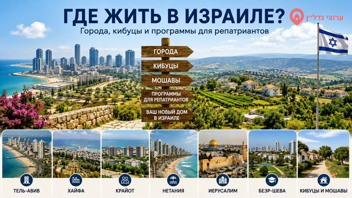 Где жить в Израиле новым репатриантам: города, кибуцы и разные варианты жизни