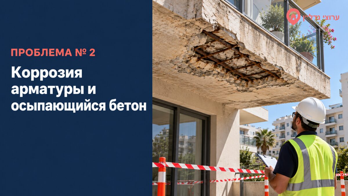 Коррозия арматуры и осыпающийся бетон