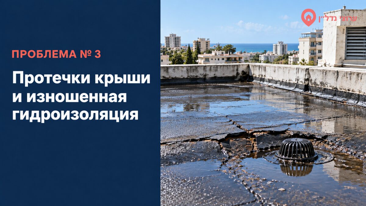Протечки крыши и изношенная гидроизоляция