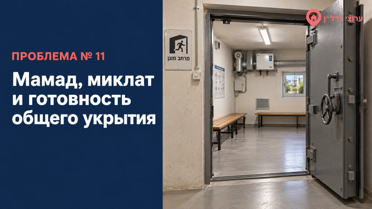 Мамад, миклат и готовность общего укрытия