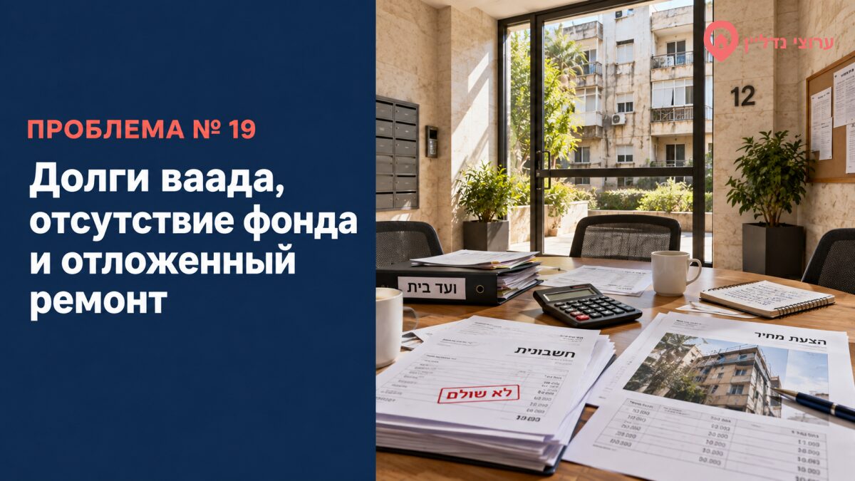 Долги ваада, отсутствие фонда и отложенный ремонт