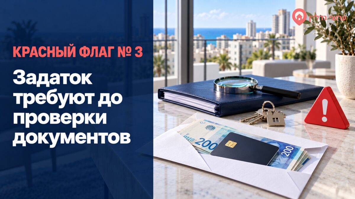 Задаток требуют до проверки документов