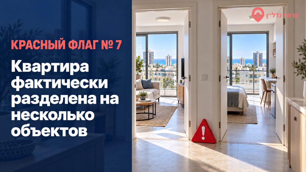 Квартира фактически разделена на несколько объектов