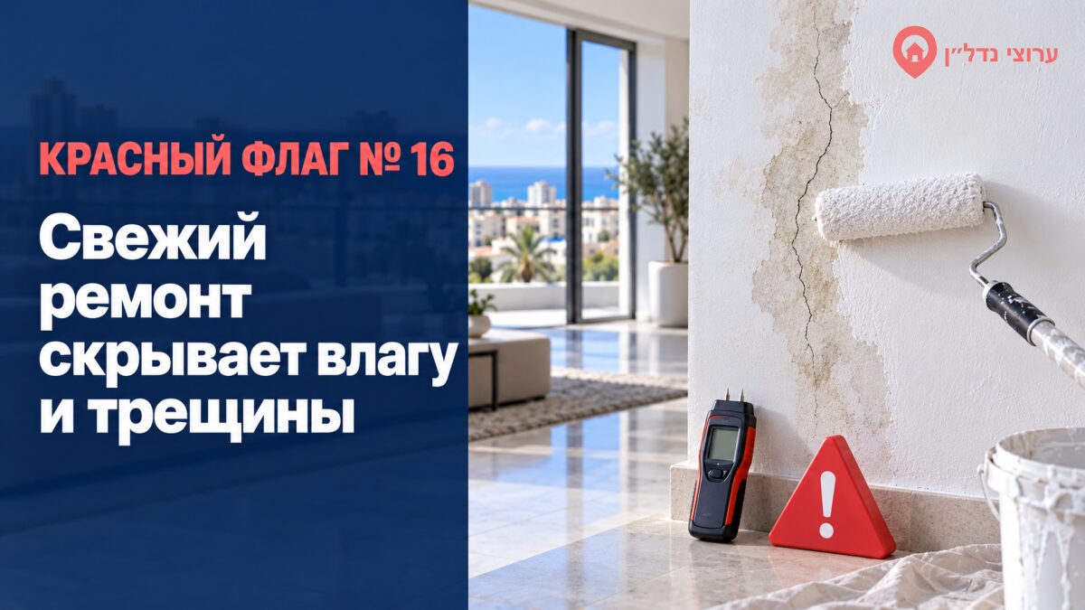 Свежий ремонт скрывает влагу и трещины