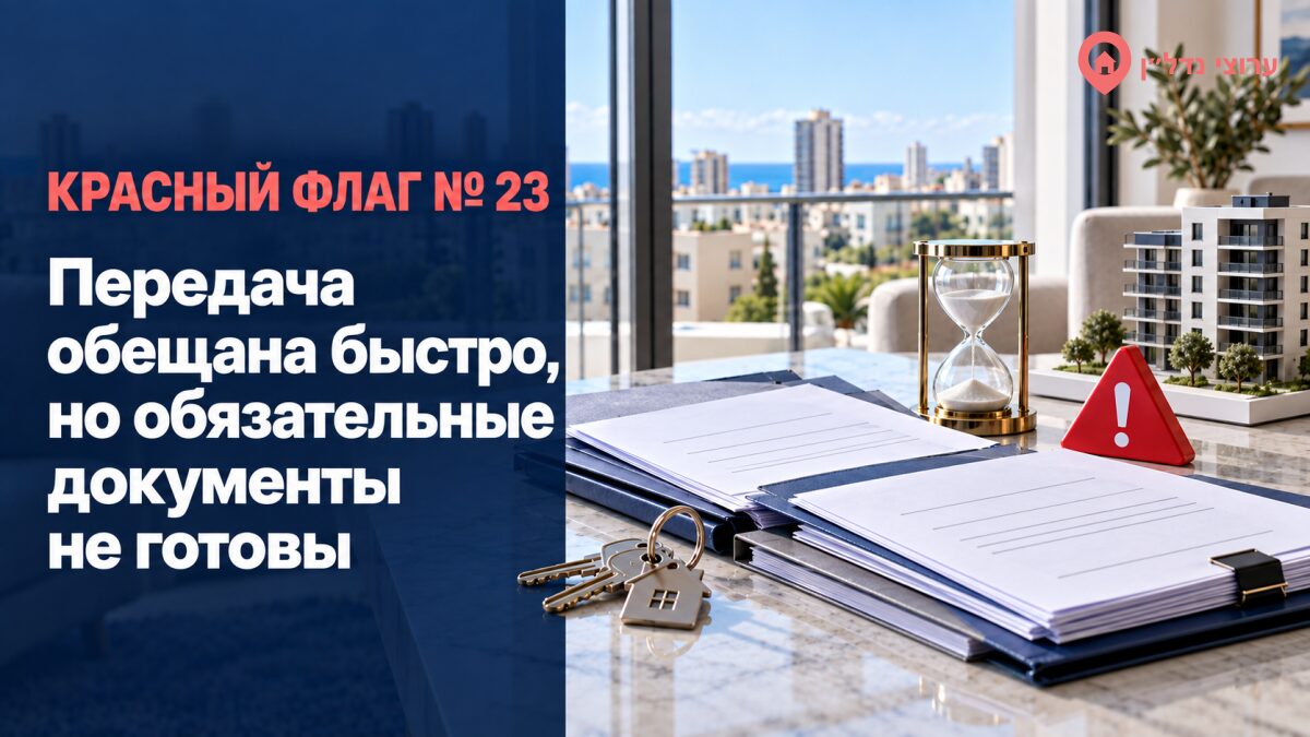 Передача обещана быстро, но обязательные документы не готовы