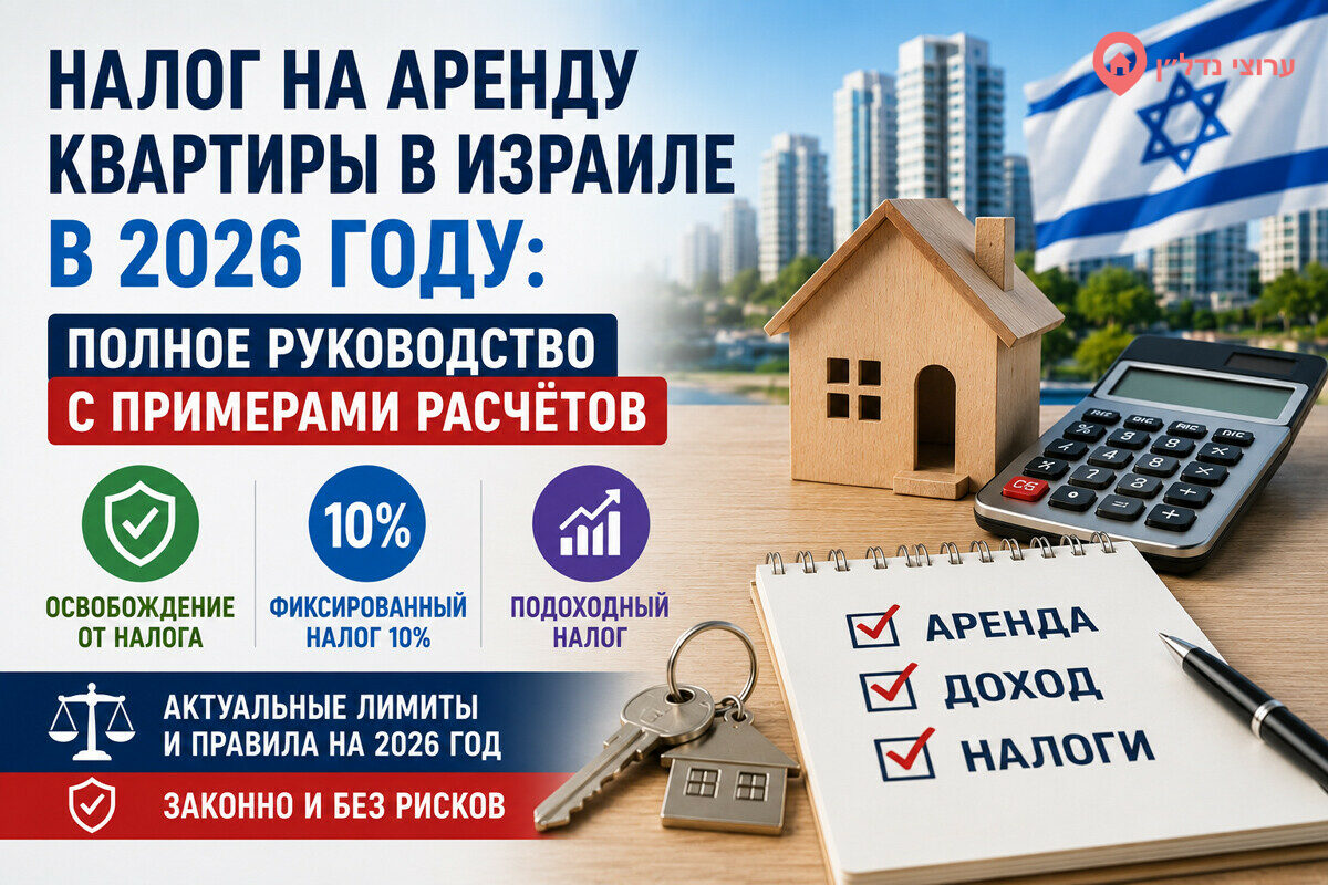 Налог на аренду квартиры в Израиле в 2026 году: полное руководство