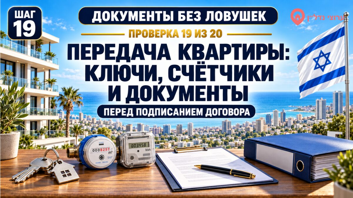 Передача квартиры: ключи, счётчики, документы и удержание