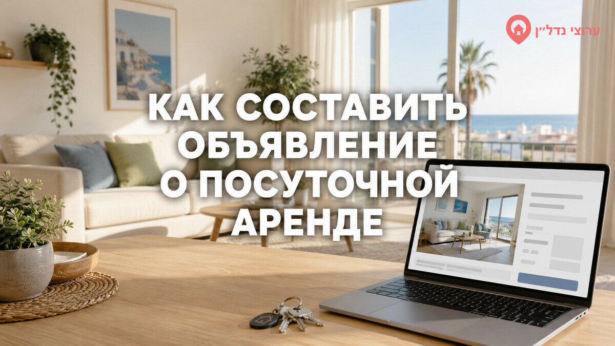 Как составить объявление о посуточной аренде