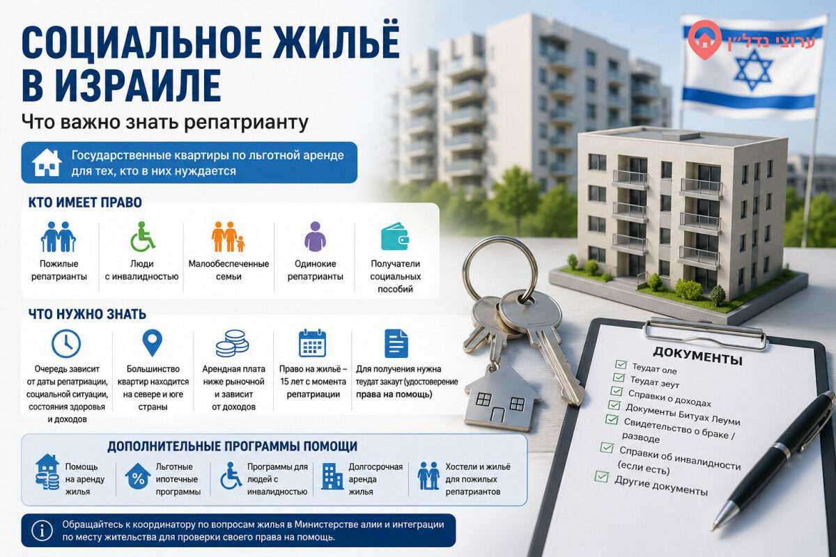 Социальное жильё в Израиле