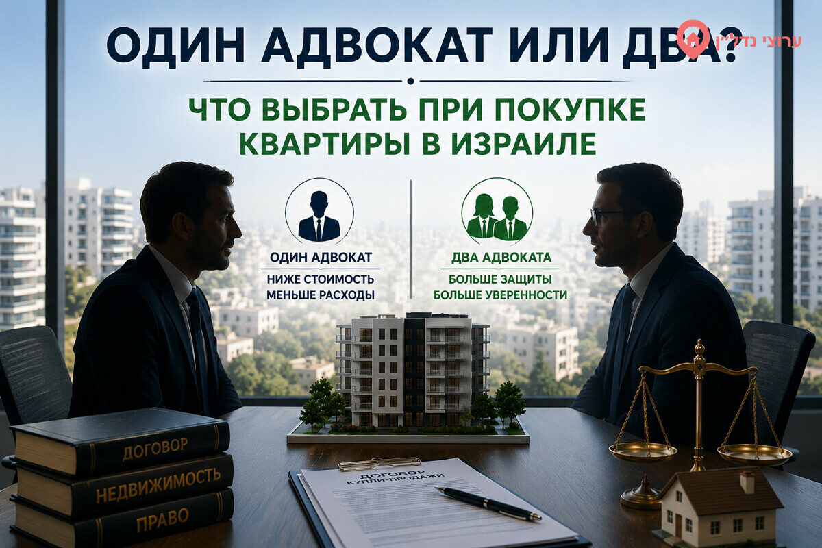 Один адвокат на двоих: стоит ли экономить при покупке квартиры в Израиле?