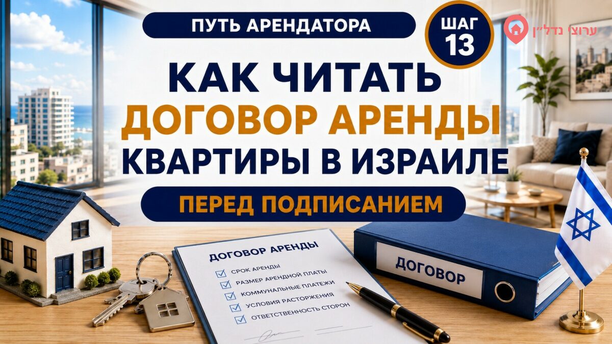 Как читать договор аренды квартиры в Израиле