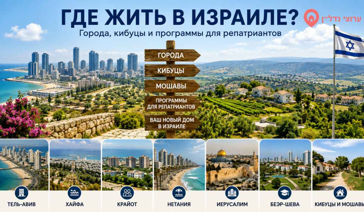 Где жить в Израиле новым репатриантам: города, кибуцы и разные варианты жизни