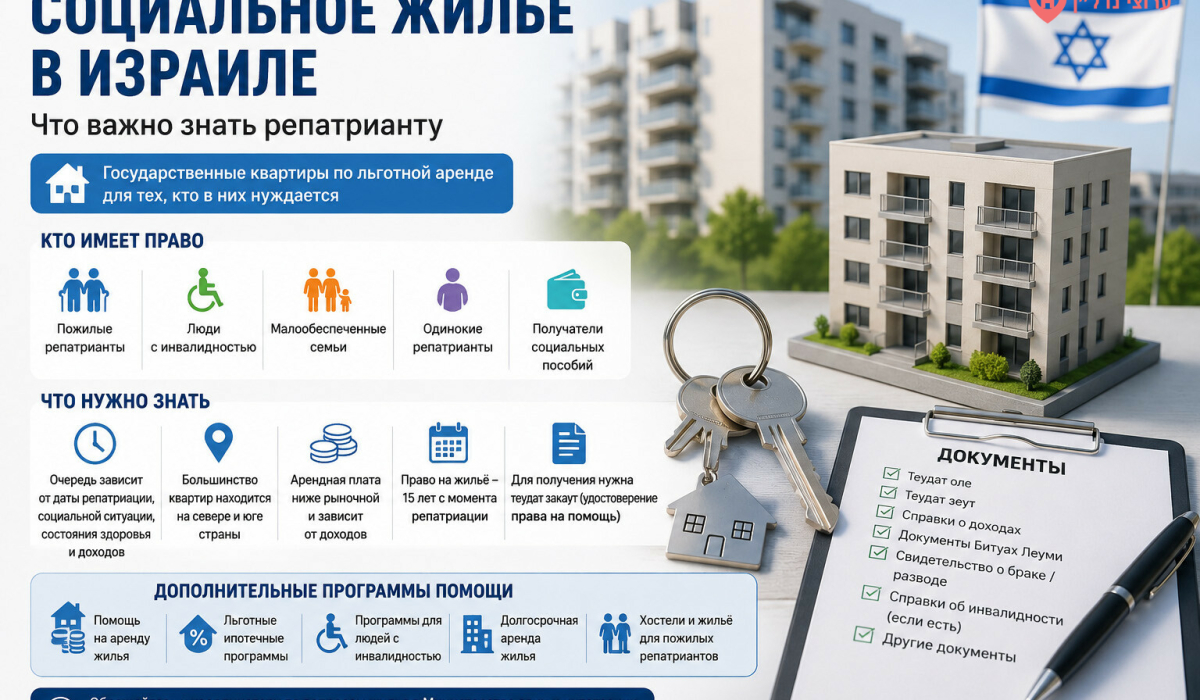 Социальное жильё в Израиле