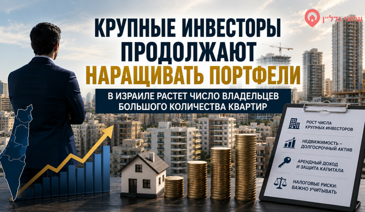 В Израиле растет число владельцев большого количества квартир