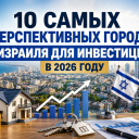 10 самых перспективных городов Израиля для инвестиций в недвижимость в 2026 году