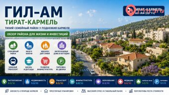 Район Гил-Ам (גיל עם) — тихий семейный квартал Тират-Кармеля