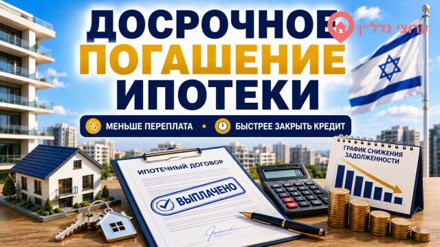 Досрочное погашение ипотеки в Израиле