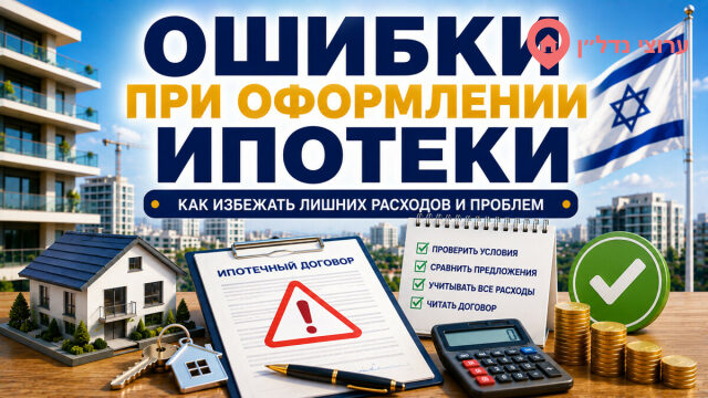 Ипотека в Израиле: самые распространенные ошибки покупателей
