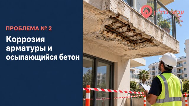 Коррозия арматуры и осыпающийся бетон