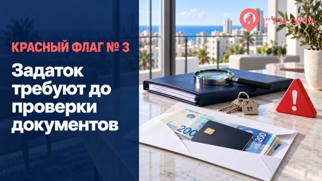 Задаток требуют до проверки документов