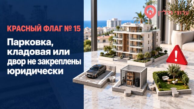 Парковка, кладовая или двор не закреплены юридически