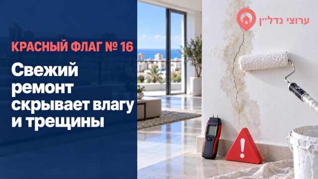 Свежий ремонт скрывает влагу и трещины