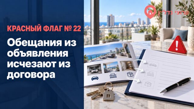 Обещания из объявления исчезают из договора