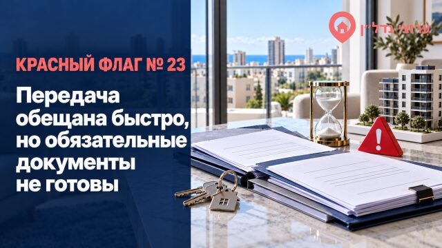 Передача обещана быстро, но обязательные документы не готовы