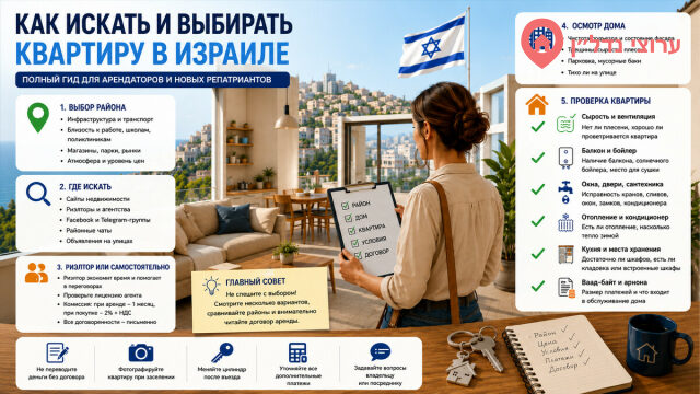 Как искать и выбирать квартиру в Израиле: полный гид для арендаторов и новых репатриантов