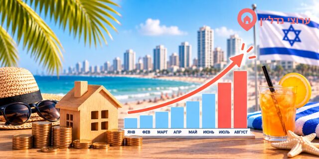 Июль и август установили рекорд: 22,5 млрд шекелей по ипотек