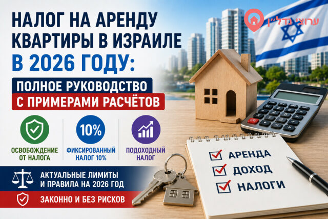 Налог на аренду квартиры в Израиле в 2026 году: полное руководство