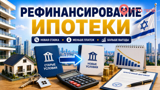 Рефинансирование ипотеки (машканты) в Израиле