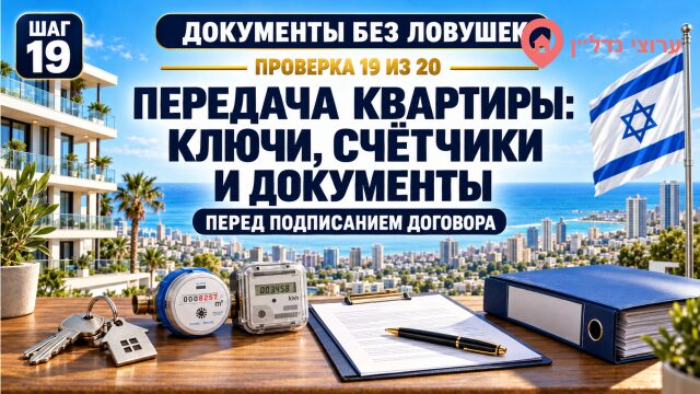 Передача квартиры: ключи, счётчики, документы и удержание