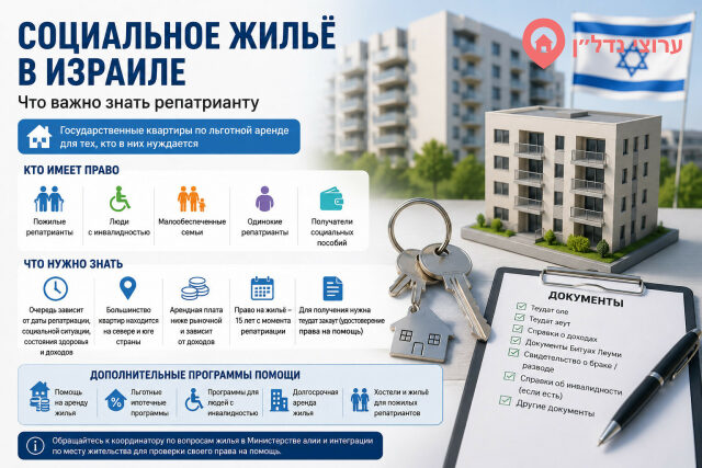 Социальное жильё в Израиле