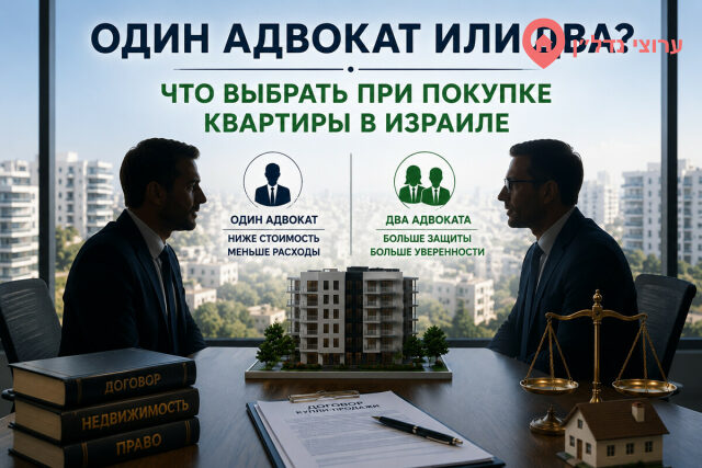 Один адвокат на двоих: стоит ли экономить при покупке квартиры в Израиле?