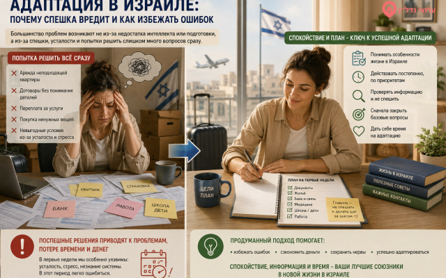 Ошибки новых репатриантов в Израиле: чего стоит избегать в первые месяцы жизни
