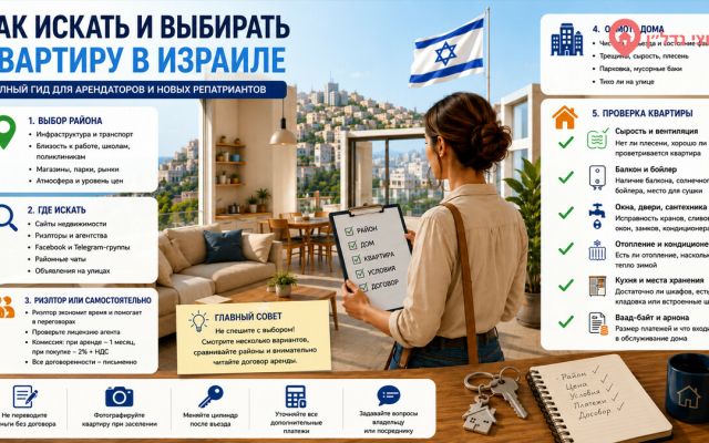 Как искать и выбирать квартиру в Израиле: полный гид для арендаторов и новых репатриантов