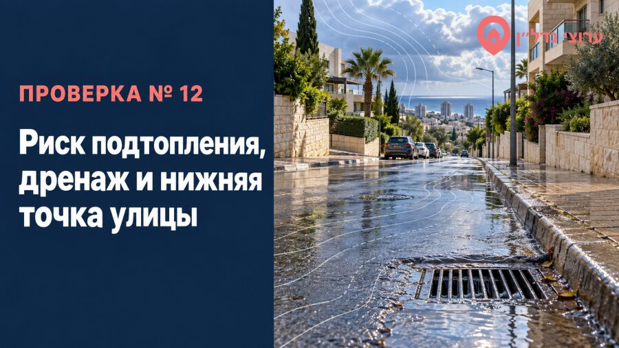 Риск подтопления, дренаж и нижняя точка улицы